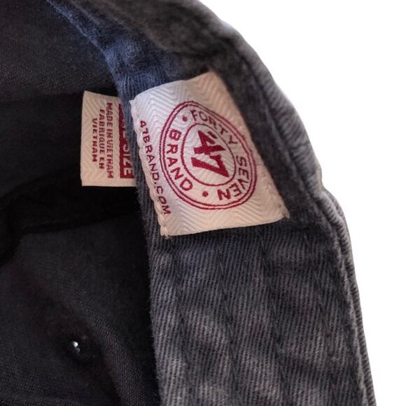 New England Patriots Cap 47' Brand Super Bowl XLIX 49 Adjustable Cap VTG Gray - Picture 8 of 9